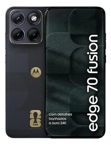 Smartphone Motorola Edge 70 Fusion 5g Fifa World Cup Collection - 256gb 24gb (8gb Ram + 16gb Ram Boost), Camera 50mp Sony Lytia 710, Tela 1.5k Extreme Amoled - Grafite - R$ 2.599