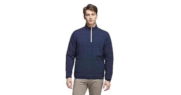 adidas Golf Jaqueta masculina padro Ultimate365 Arctic com zper azulmarinho universitrio