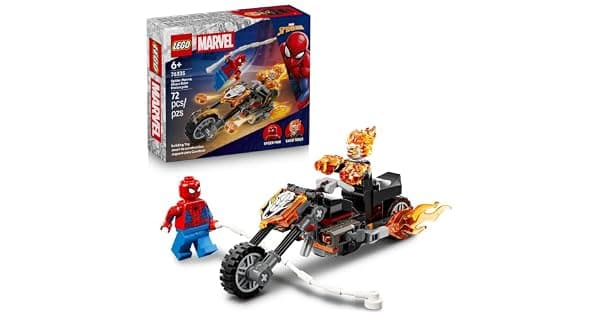 LEGO Marvel HomemAranha vs Motocicleta Fantasma com Motocicleta 76335