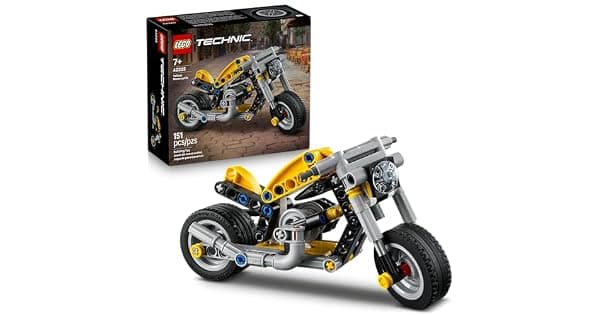 LEGO Technic Motocicleta Amarela 42225 151 Peas