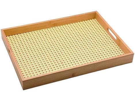Bandeja Em Bambu Retangular Palinha 48cm - Oikos - Bandejas - Magazine Afadadaspromos